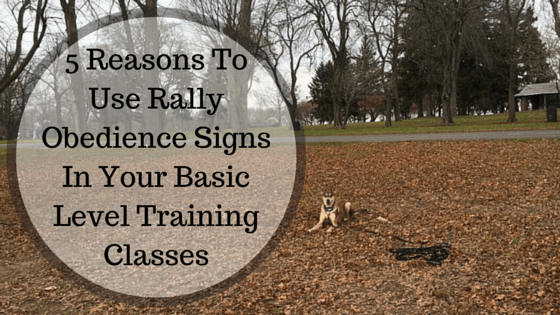 Rally Obedience Signs