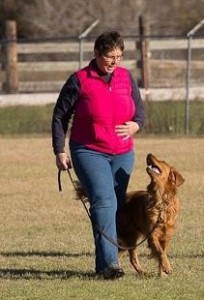 Karen with Cassidy competing early this year. Image from Karen Deeds