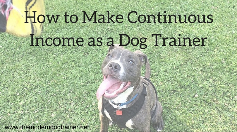 Make Continuous Income as a Dog Trainer