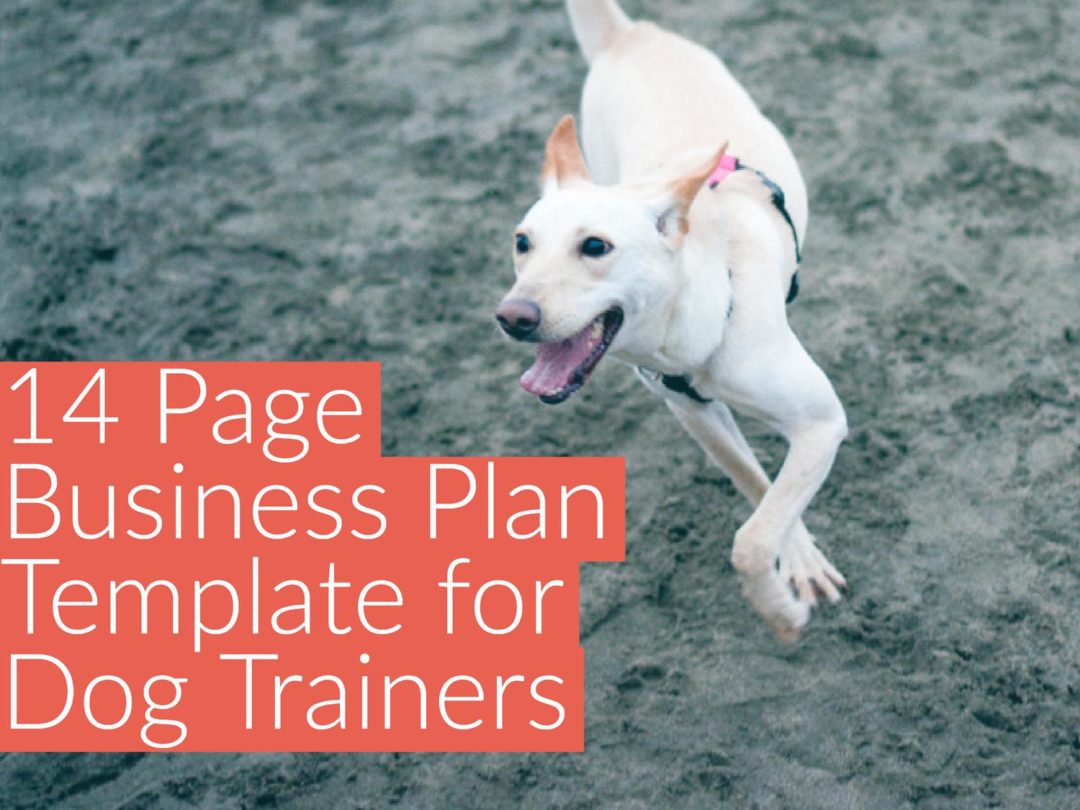 dog training business plan template